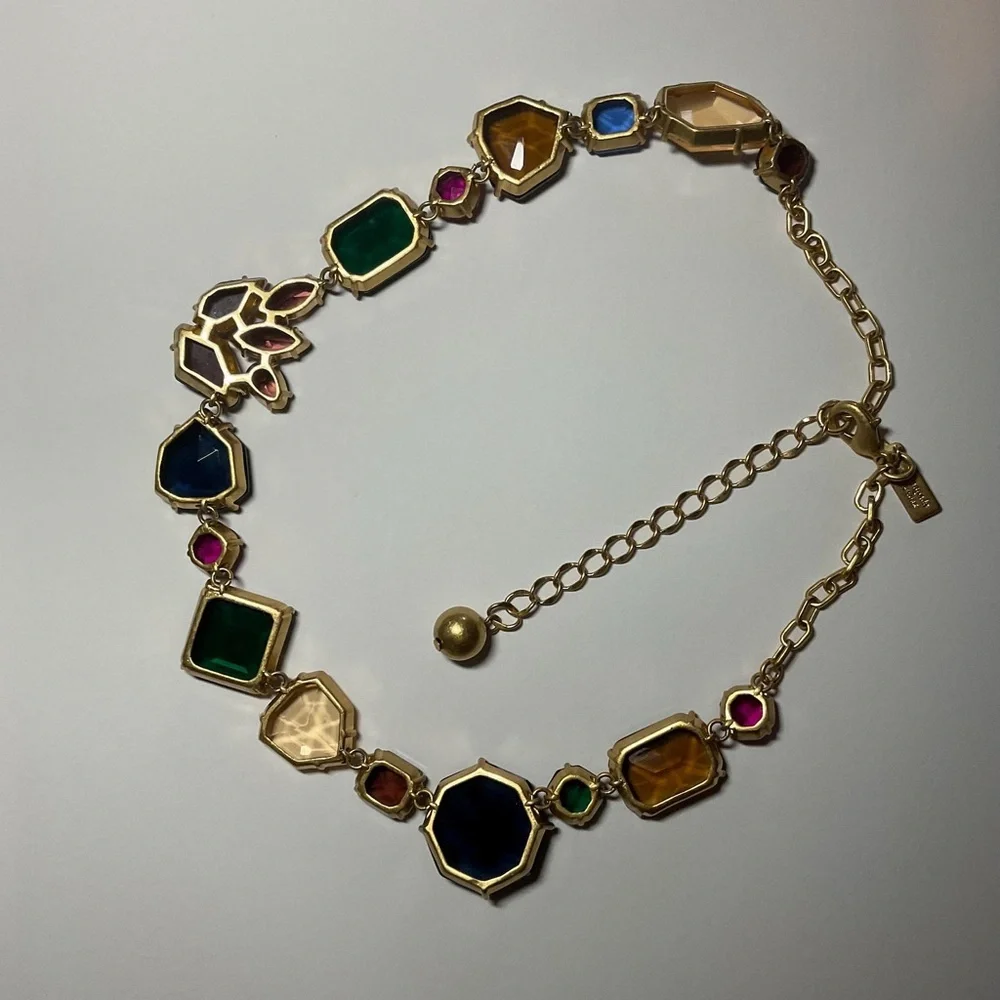 Kate Spade Perfectly Imperfect Stone Mixed Stone Crystal Necklace [RareVintage.] - Picture 14 of 15
